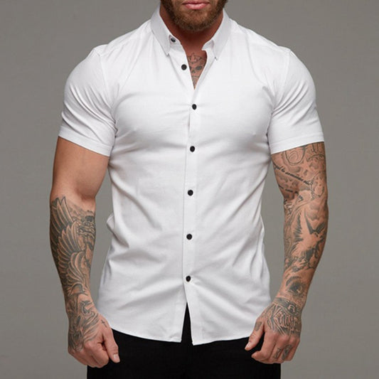 Lapel Shirt Stretch Thin Solid Color Athleisure Cardigan