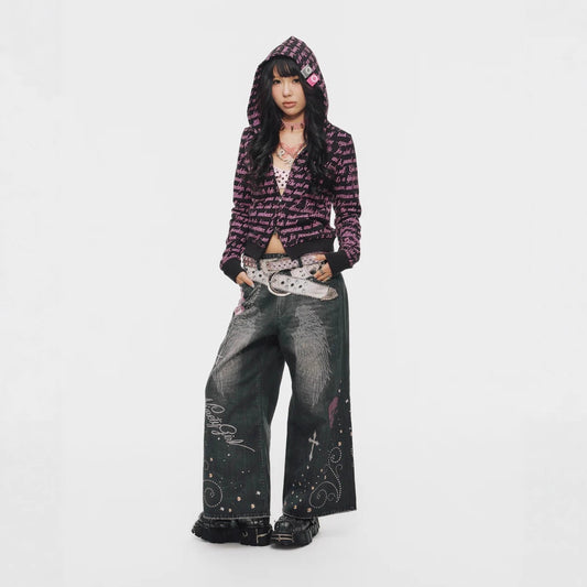 Retro Washed Y2K-style Trendy Jeans