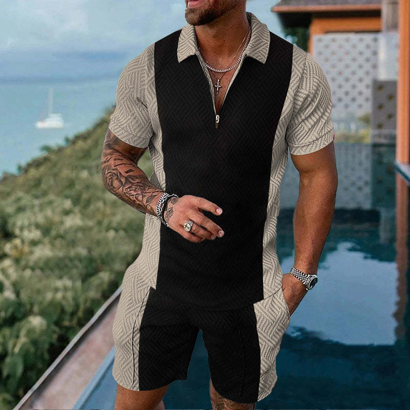 Short Sleeve Shorts Two Piece Athleisure