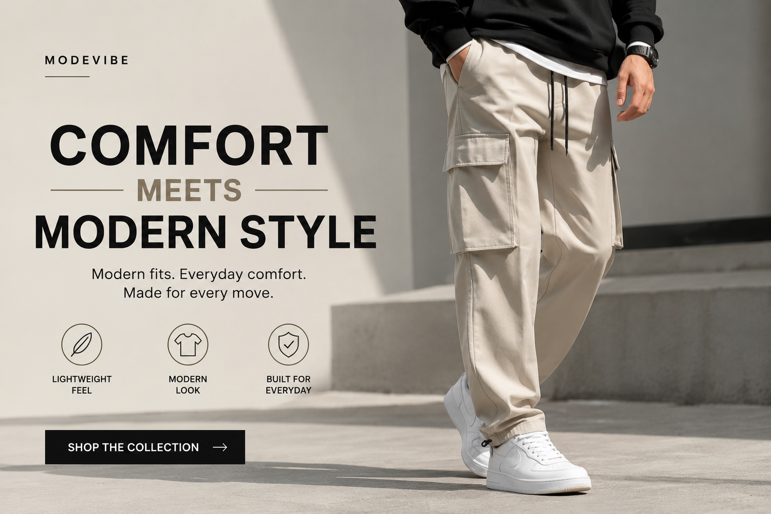 Men’s Pants Collection | Modern Comfort & Streetwear Style