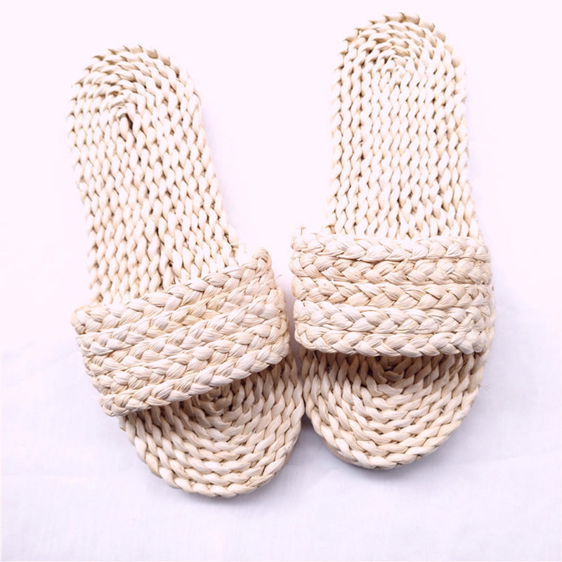 Slip-on corn fur shoes