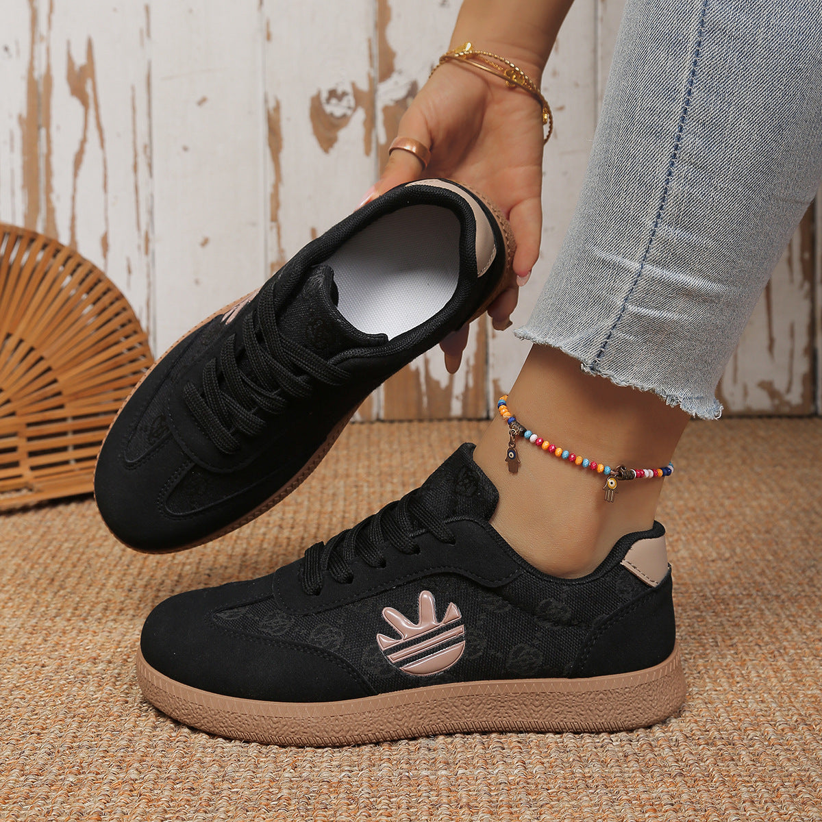 Retro Style Comfortable Chunky Soled Sneakers